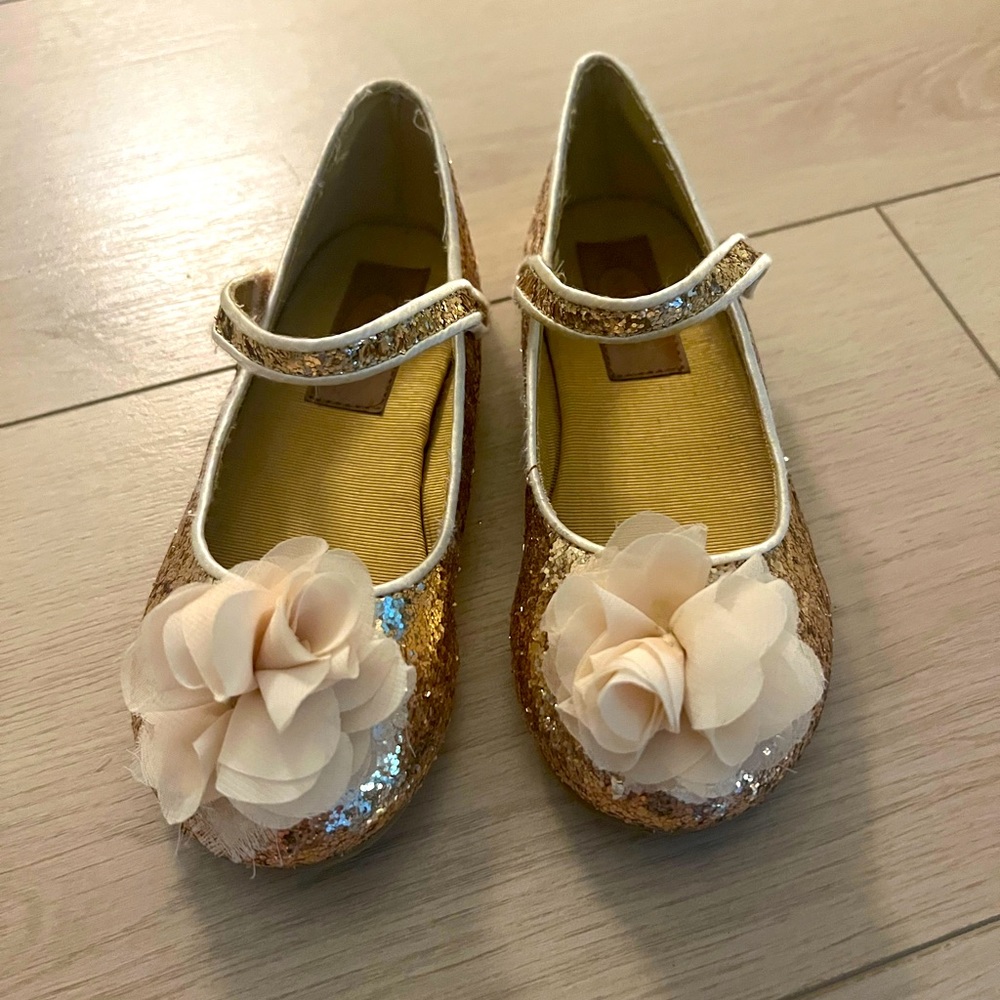 Joyfolie brand gold shoes. NEVER WORN
